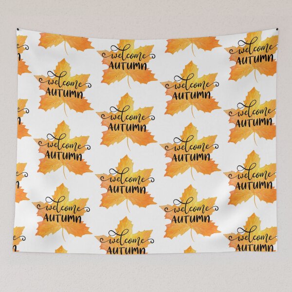 Item preview, Welome Autumn Maple Leaf- Fall Autumn Season Gifts designed and sold by younghopes.