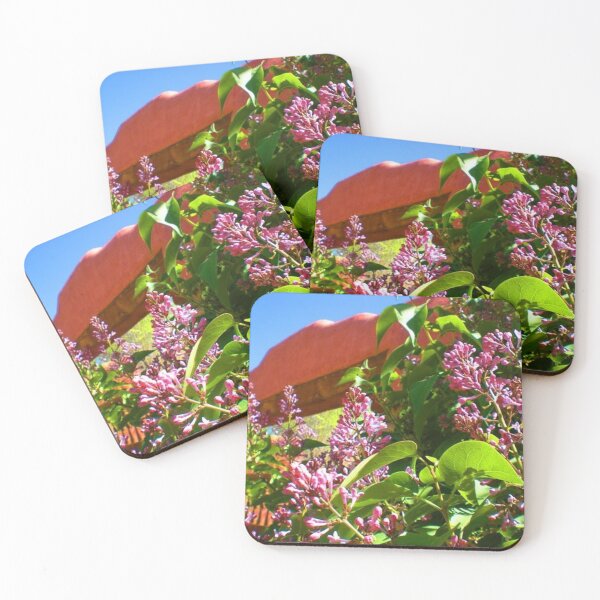 Item preview, Lilacs and a Pink Adobe wall designed and sold by KR Art Studio.