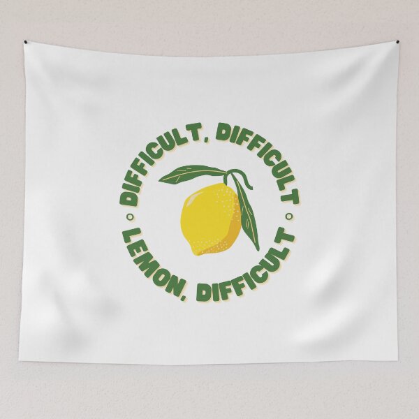 Item preview, Difficult, difficult, lemon, difficult designed and sold by Broken Shield.