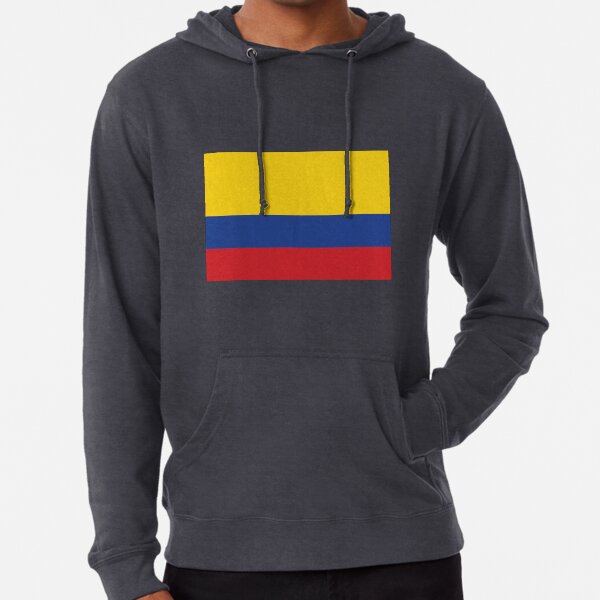 Schwarz Colombia Sweatshirt oder Hoodie kolumbien Text und Flagge Druck