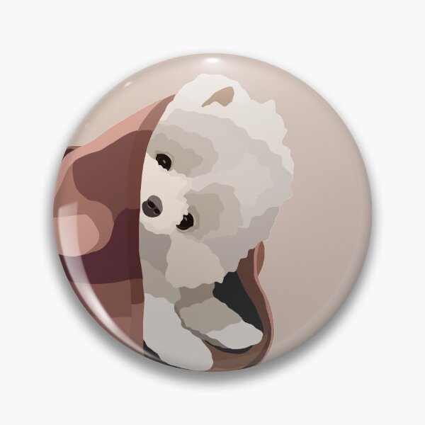 Item preview, Pomeranian Puppy in Blanket Dog Portrait Digital Illustration designed and sold by sherylwylie.