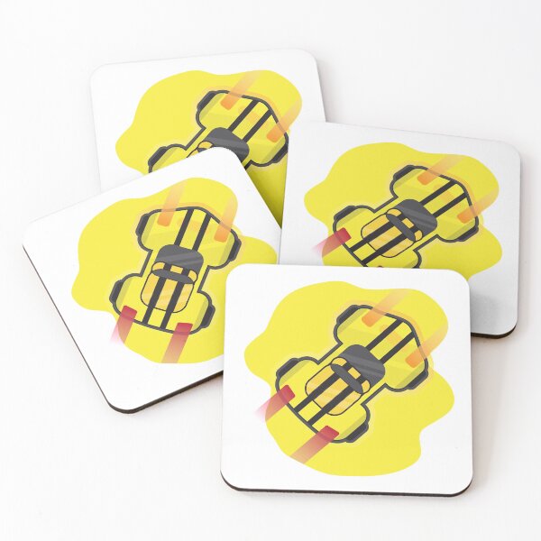 Item preview, Yellow car top view cartoon art-speed in your life designed and sold by feel-free-store.