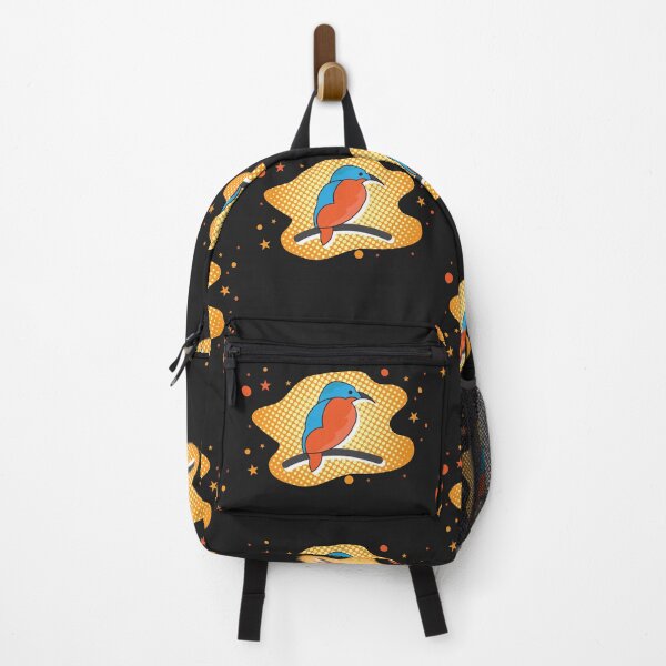 Item preview, Colorful bird art illustration- Kingfisher sitting designed and sold by feel-free-store.