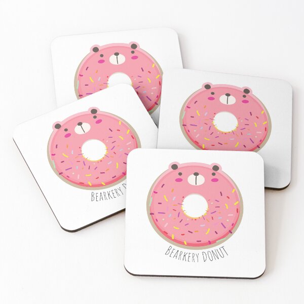 Item preview, Bearkery Sprinkle Donut Bear Pink designed and sold by sanashibata.