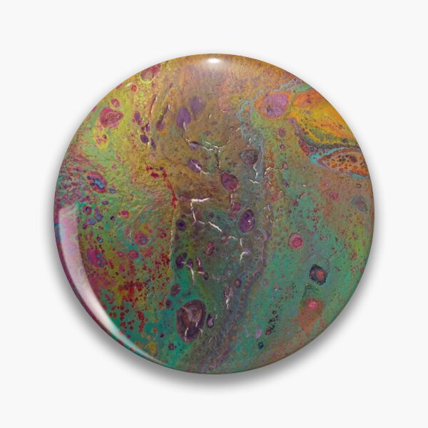 Item preview, Round orange/green flow designed and sold by Rebecca-Art.