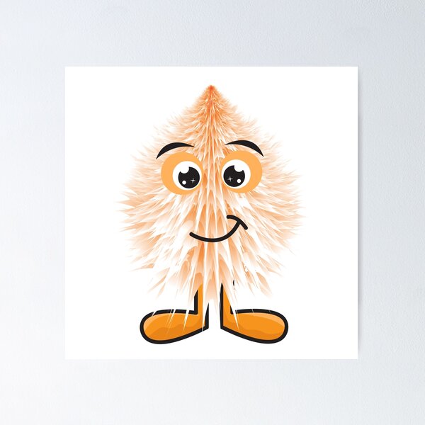 Item preview, Furry cartoon art character with adorable eyes designed and sold by feel-free-store.
