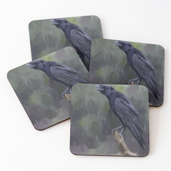 Item preview, Raven in the Rain designed and sold by ancient-soup.