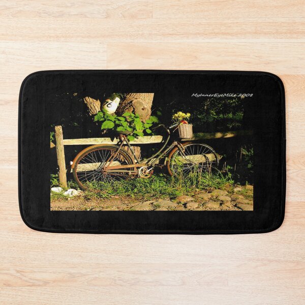 Item preview, #489    Bicycle With Basket & Flowers designed and sold by MyInnereyeMike.