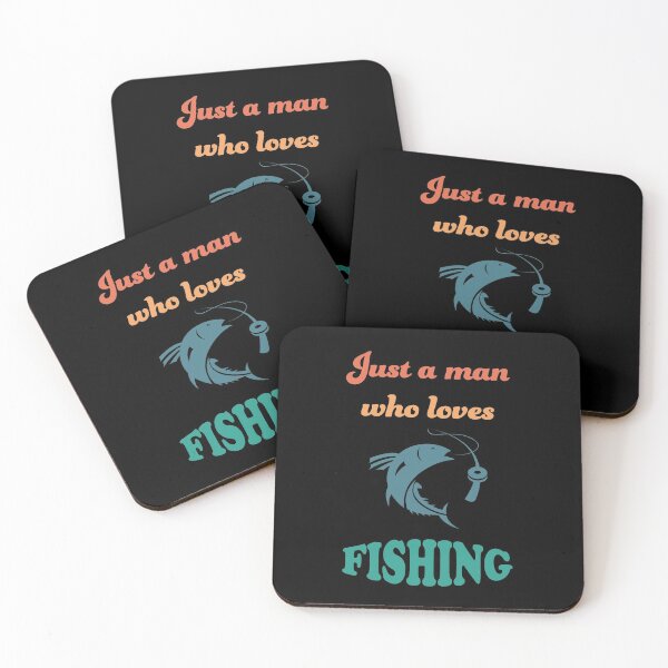 Item preview, Just A Man Who Loves Fishing Vintage Colors designed and sold by geminivibe.