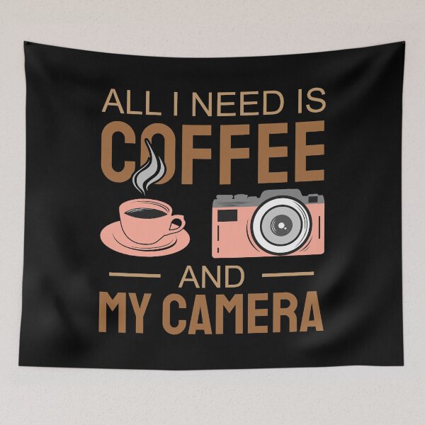 Item preview, I need is Coffee and my camera 2 designed and sold by OutLoudDesigns.