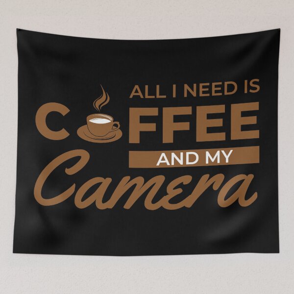Item preview, I need is Coffee and my camera 4 designed and sold by OutLoudDesigns.