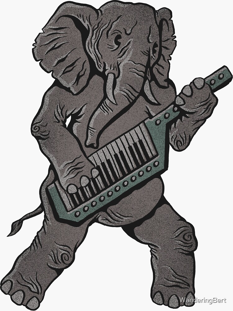 Thumbnail 3 of 3, Sticker, Trunk Rock designed and sold by WanderingBert.