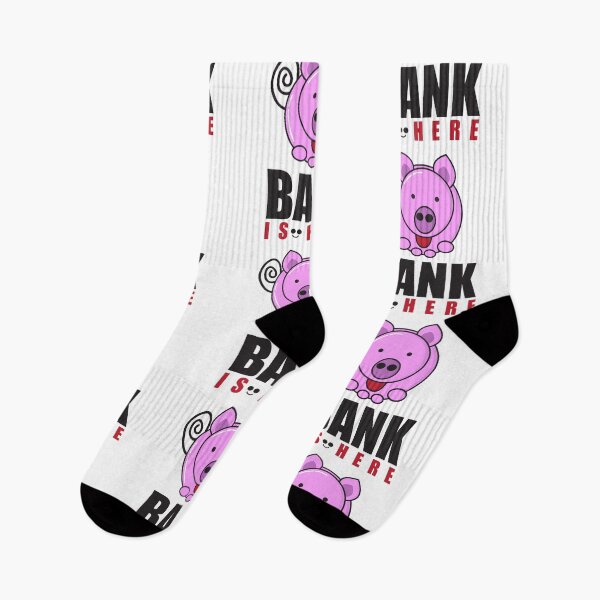 Item preview, piggy bank is here - funny Pig art illustration designed and sold by feel-free-store.
