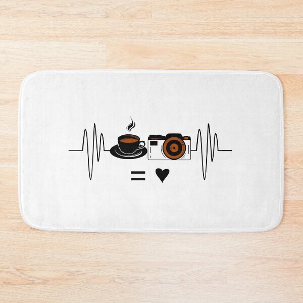 Item preview, All I need is Coffee and my camera heartbeat designed and sold by OutLoudDesigns.