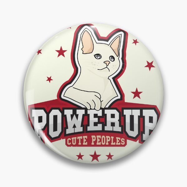 Item preview, Power up Cute peoples - Cute cat with text art designed and sold by feel-free-store.