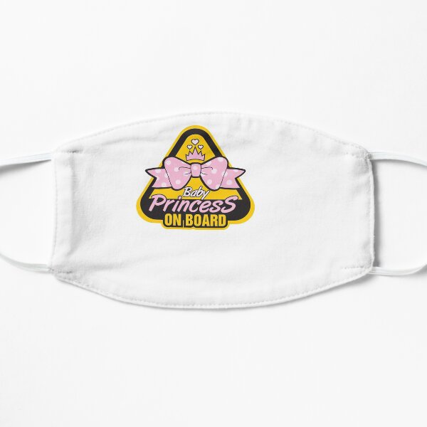 Baby Princess On Board, Baby Dino On Board, Baby in Car Flat Mask