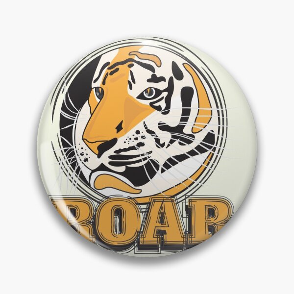 Item preview, Roar - Powerful Tiger Illustration and text art designed and sold by feel-free-store.