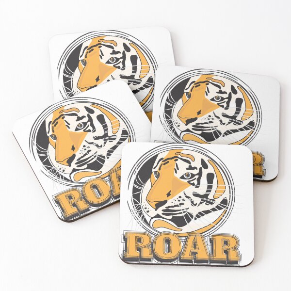Item preview, Roar - Powerful Tiger Illustration and text art designed and sold by feel-free-store.