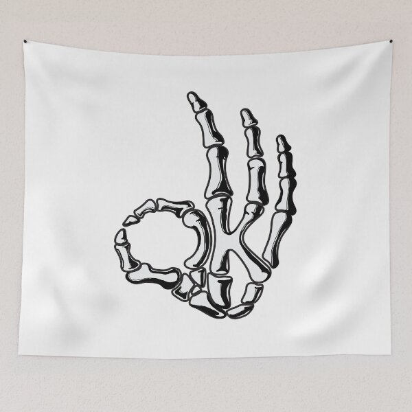 Item preview, Signo bien de mano esqueleto designed and sold by JikDesign.