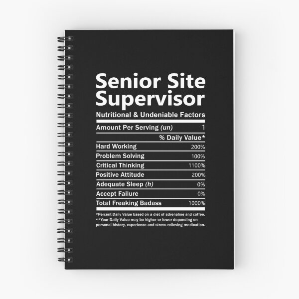 Item preview, Senior Site Supervisor T Shirt - Nutritional And Undeniable Factors Gift Item Tee designed and sold by kimbowen43.