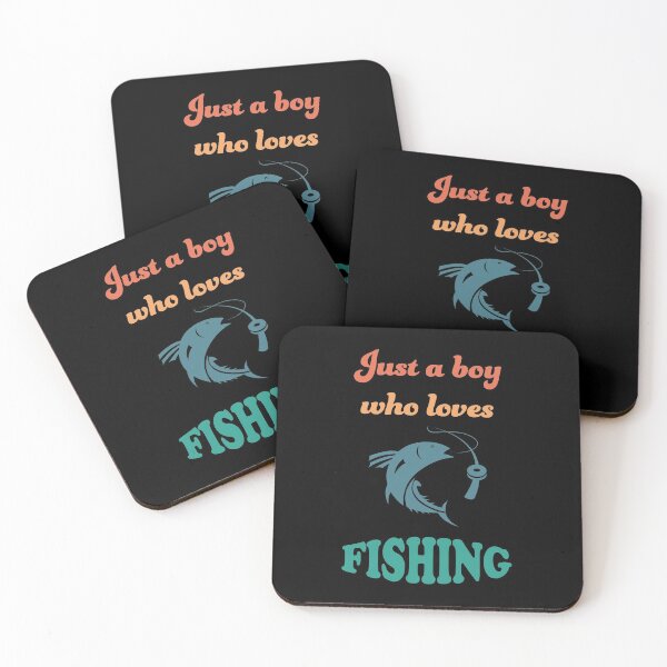 Item preview, Just A Boy Who Loves Fishing Vintage Colors designed and sold by geminivibe.