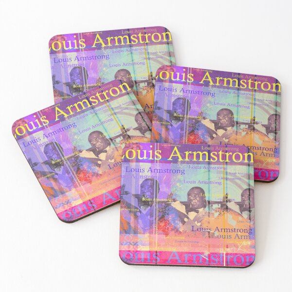 Item preview, aesthetic Louis Armstrong portrait, Satchmo designed and sold by Mauswohn.