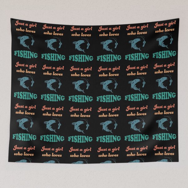 Item preview, Just A Girl Who Loves Fishing Vintage Colors designed and sold by geminivibe.