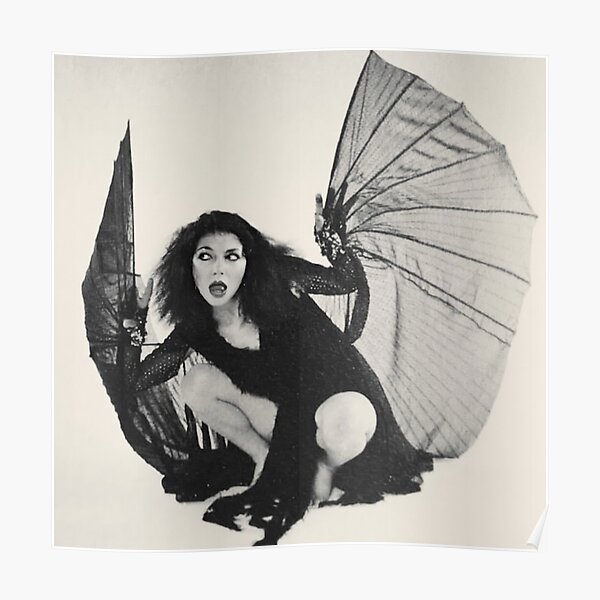 Kate Bush Fledermaus Fotoshooting Poster
