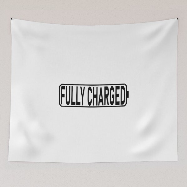 Item preview, Fully Charged on White designed and sold by LovinthWow.