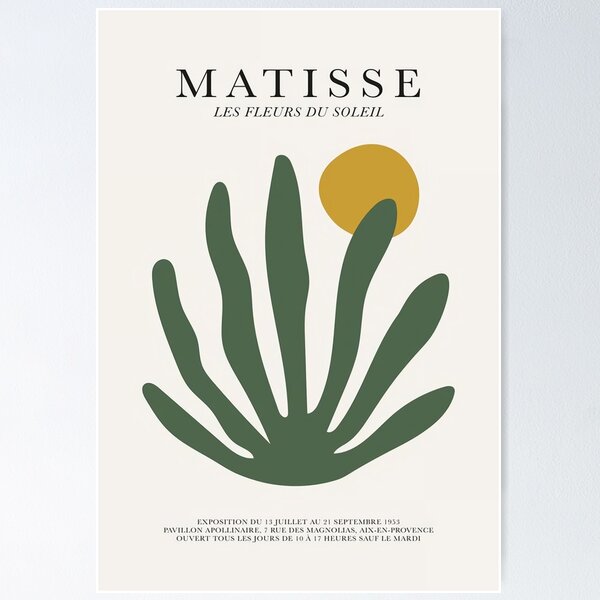 Item preview, Henri Matisse - Green - The Cut - Outs Poster designed and sold by Marian  Morgan.