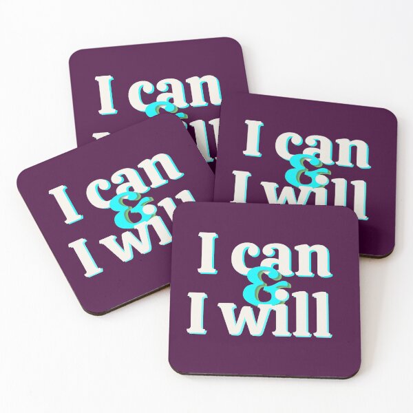 Item preview, I Can & I Will Inspirational Quote designed and sold by chahakisha.