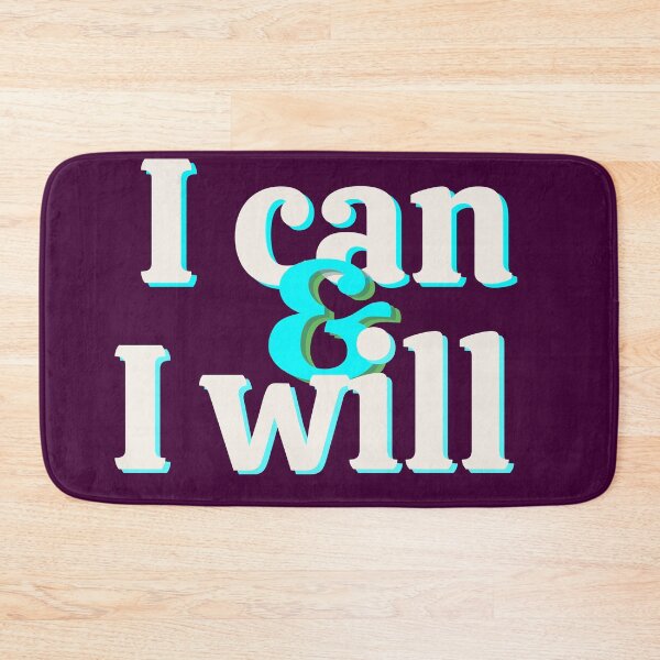 Item preview, I Can & I Will Inspirational Quote designed and sold by chahakisha.