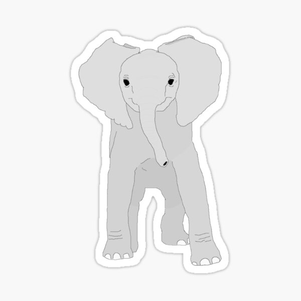 Stickers Sur Le Theme B C3 b C3 C3 l C3 phant Mignon Redbubble