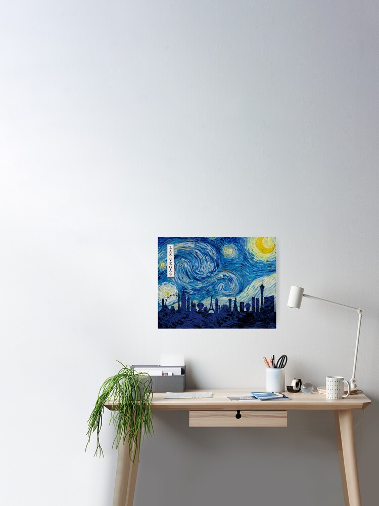 Las Vegas, Nevada Starry Night Skyl - Canvas Wall Art