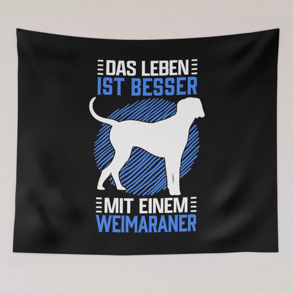 Item preview, Life with Weimaraner hunting dog pointing dog saying designed and sold by madgrfx.