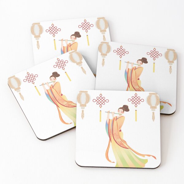 Item preview, Attractive women with flute  designed and sold by Toodie 4 you.
