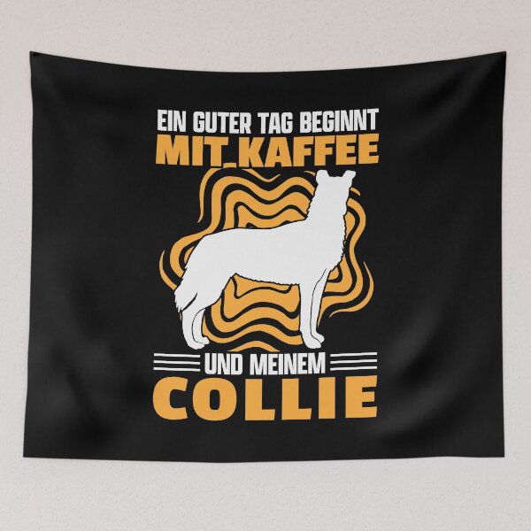 Item preview, Shorthair Collie and Coffee Scotland Collie saying designed and sold by madgrfx.