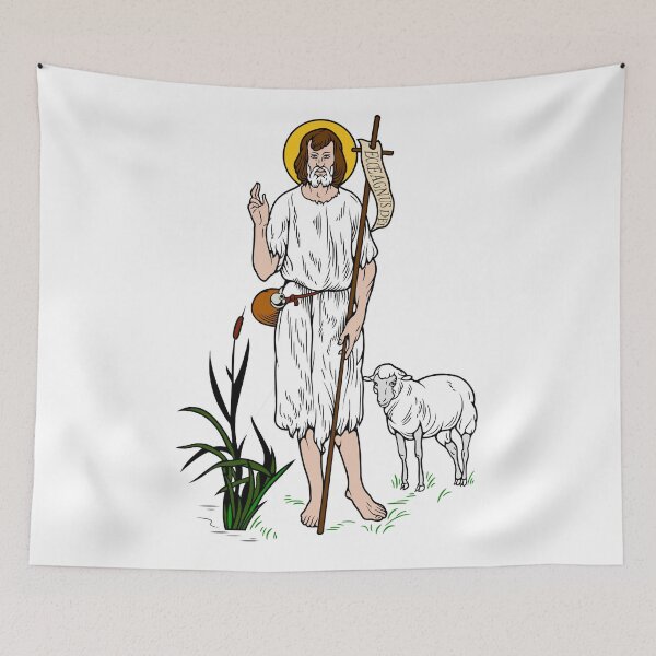 Item preview, ST JOHN THE BAPTIST designed and sold by CatholicSaints.