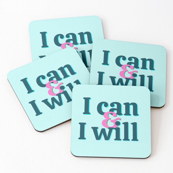 Item preview, I Can & I Will Inspirational Quote designed and sold by chahakisha.