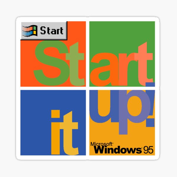 Vista previa del artículo con la obra «¡Comience a hacerlo! - Microsoft Windows 95», diseñado y vendido por hfmiles.