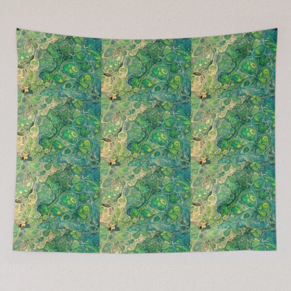 Item preview, Green and Yellow Flow designed and sold by Rebecca-Art.