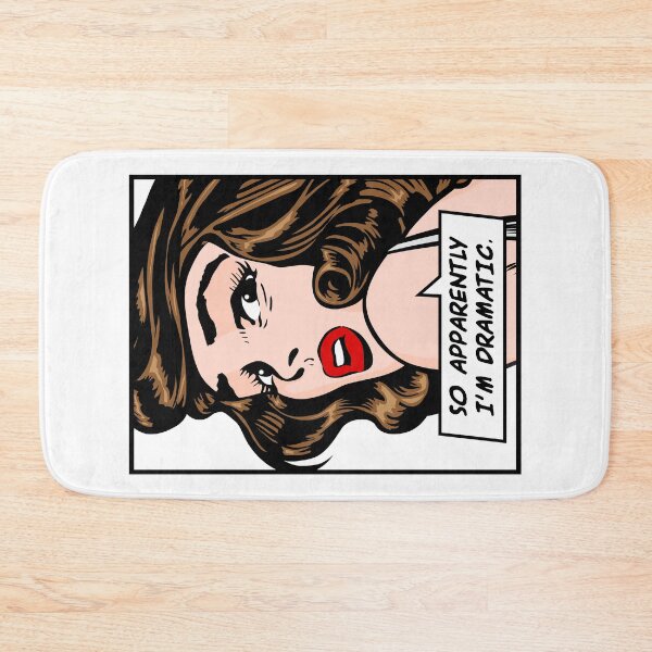 Item preview, So Apparently I'm Dramatic Vintage Pop Art Girl Funny Quote designed and sold by GrandeDuc.