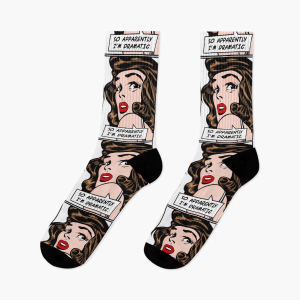 Item preview, So Apparently I'm Dramatic Vintage Pop Art Girl Funny Quote designed and sold by GrandeDuc.