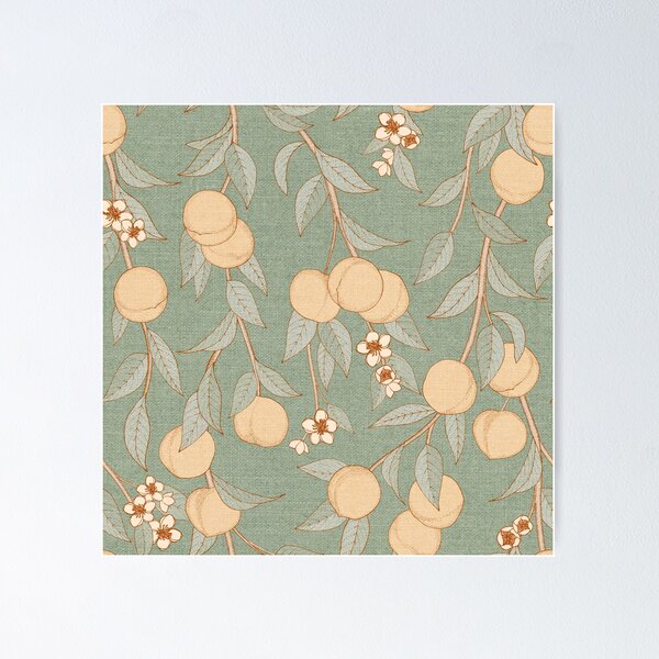 Item preview, Vintage Peaches Fruit Tree designed and sold by Cecilia Mok.