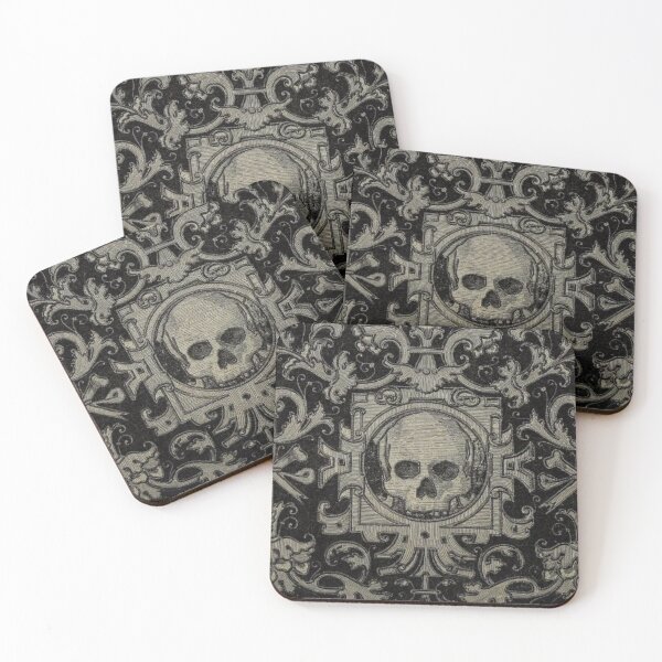 Item preview, Vintage Skull Motif designed and sold by AuraSisters.