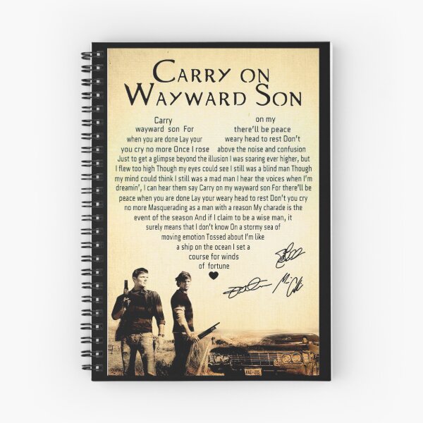 Item preview, Carry On Wayward Son Lyrics - Classic Rock designed and sold by hippololocc.