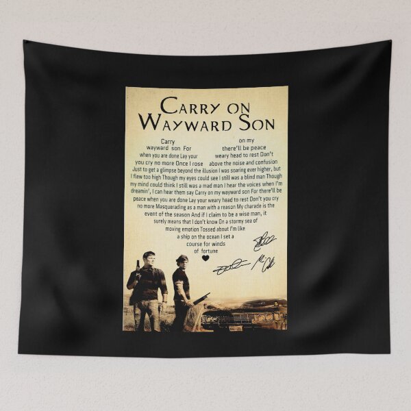 Item preview, Carry On Wayward Son Lyrics - Classic Rock designed and sold by hippololocc.