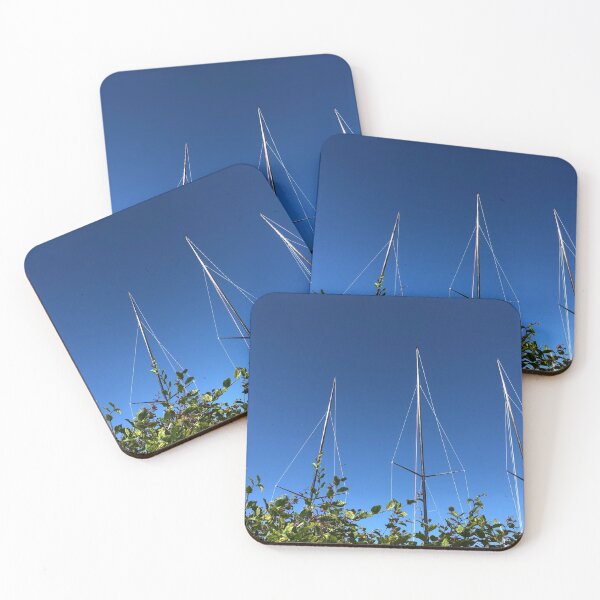 Item preview, Sail masts in blue sky designed and sold by elaine-gregers.