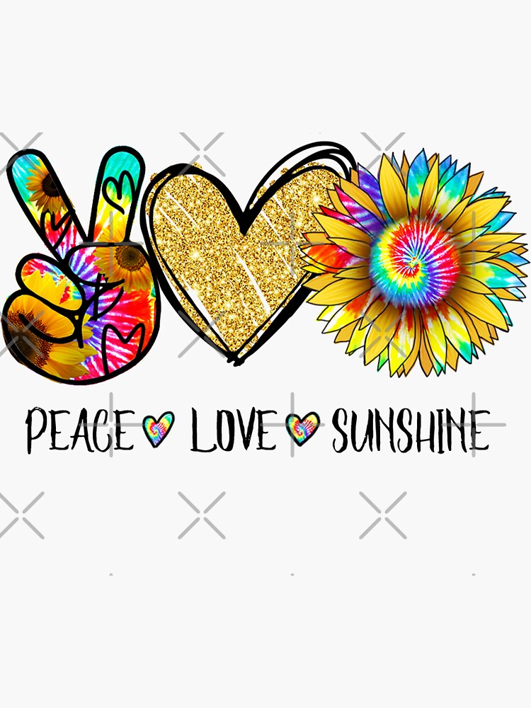 Hippie Peace Love Kindness Design' Sticker