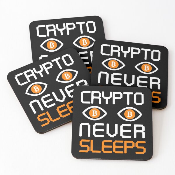 Item preview, Crypto Never Sleeps Cryptocurrency Gift Bitcoin Shirt designed and sold by Mesyo.